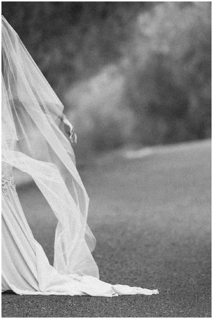 black and white veil photo