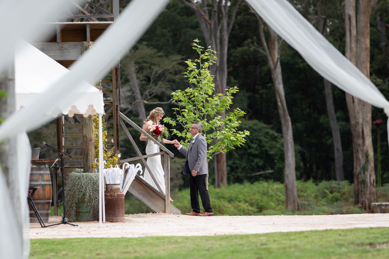 bells at killcare wedding